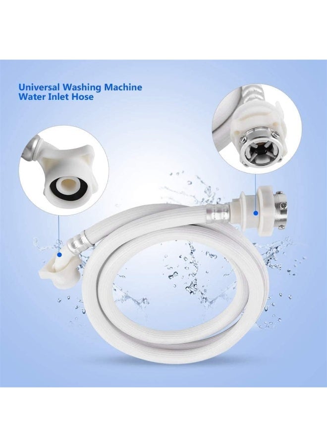 2m Universal Automatic Washing Machine Water Inlet Hose – Heavy-Duty Leak-Proof Extension Pipe – High-Pressure & Corrosion Resistant Connector – Thickened White Flexible Tubing for All Washer Models - Image 4